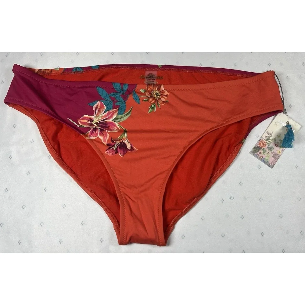 Johnny Was Lucy Hipster Swimsuit Bottom NWT 2X Multi Floral Print Boho - Picture 2 of 8
